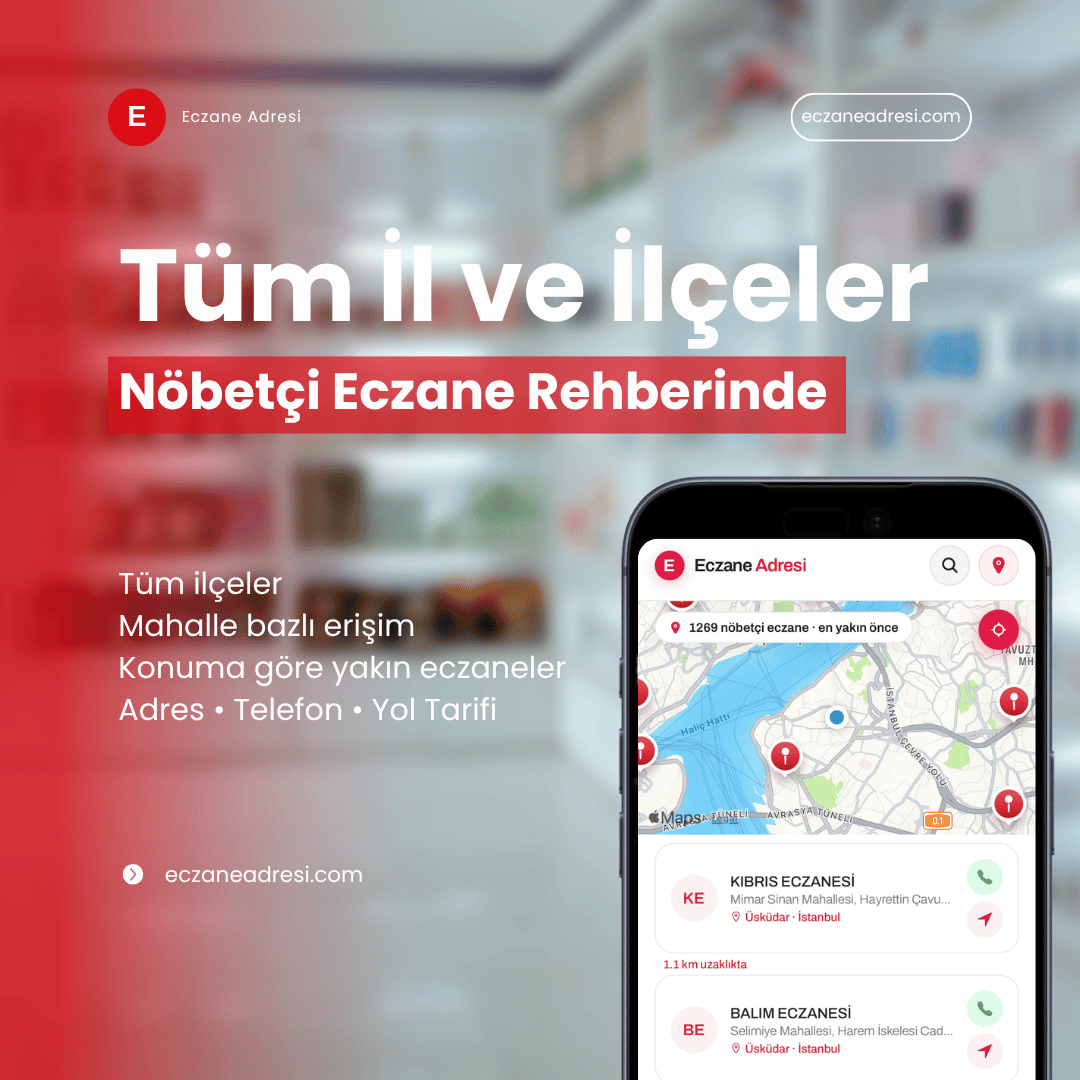 Tüm il ve ilçeler için nöbetçi eczane rehberi – eczaneadresi.com